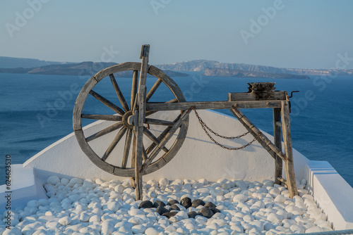 views of the village of Oia in Santorini