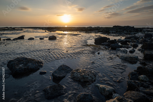 sunset on the beach