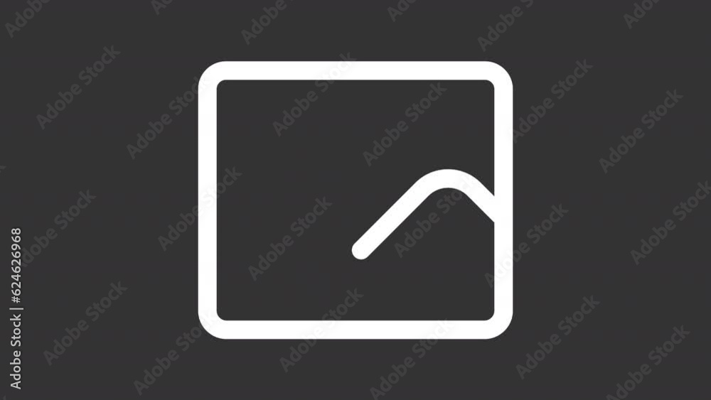 Image file white animated icon. Photo gallery line animation. Digital media. Computer network. Document management. Isolated illustration on dark background. Transition alpha video. Motion graphic Image file white animated icon. Photo gallery line animation. Digital media. Computer network. Document management. Isolated illustration on dark background. Transition alpha video. Motion graphic