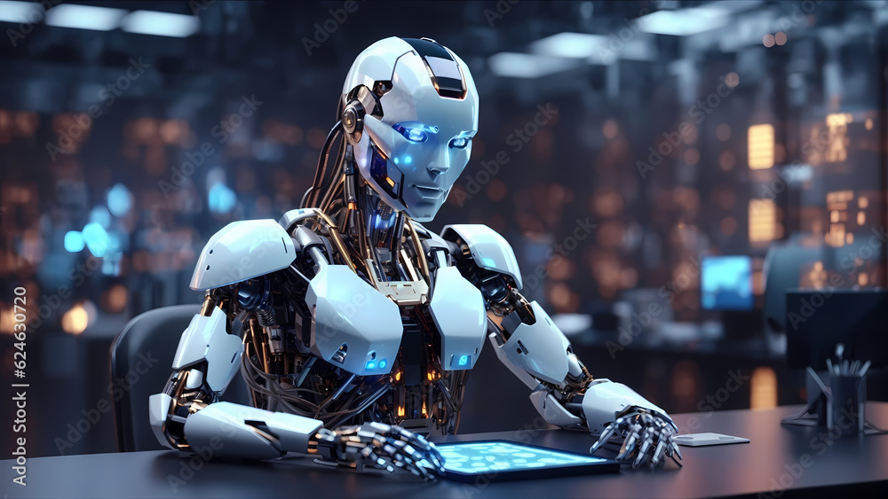 Tech Titan: A Robot Mastering Advanced Computing Tech Titan: A Robot Mastering Advanced Computing