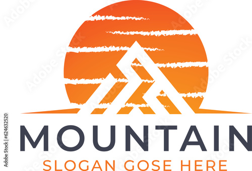 Fully editable: This Mountain logo is an original vector file created by Adobe Illustrator. Illustrator logos are vectors, so they can be easily resized and they will maintain the same high quality.