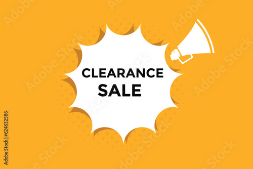 Clearance sale button web banner templates. Vector Illustration 
