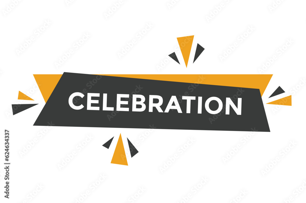 Celebration button web banner templates. Vector Illustration 
