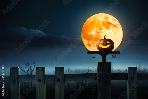 halloween night scene