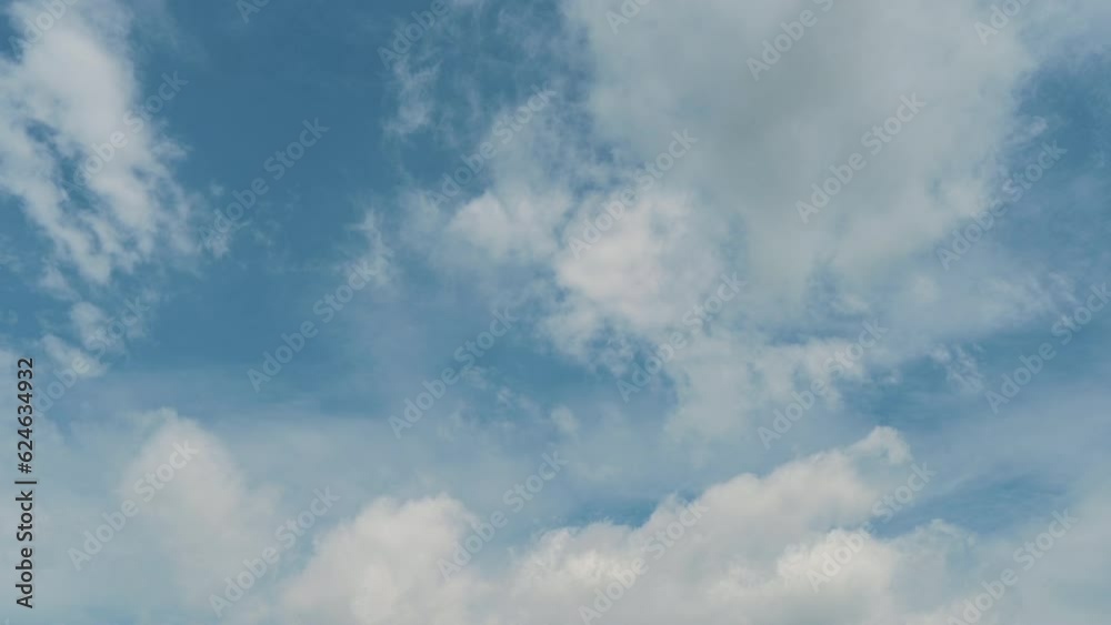 Timelapse of beautiful blue sky and white cloud with 4k resolution. The environment in the natural world. Timelapse of beautiful blue sky and white cloud with 4k resolution. The environment in the natural world.