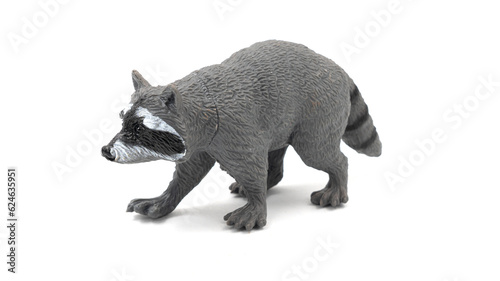 Rubber Toy Raccoon Isolated on white background © Иван Грабилин