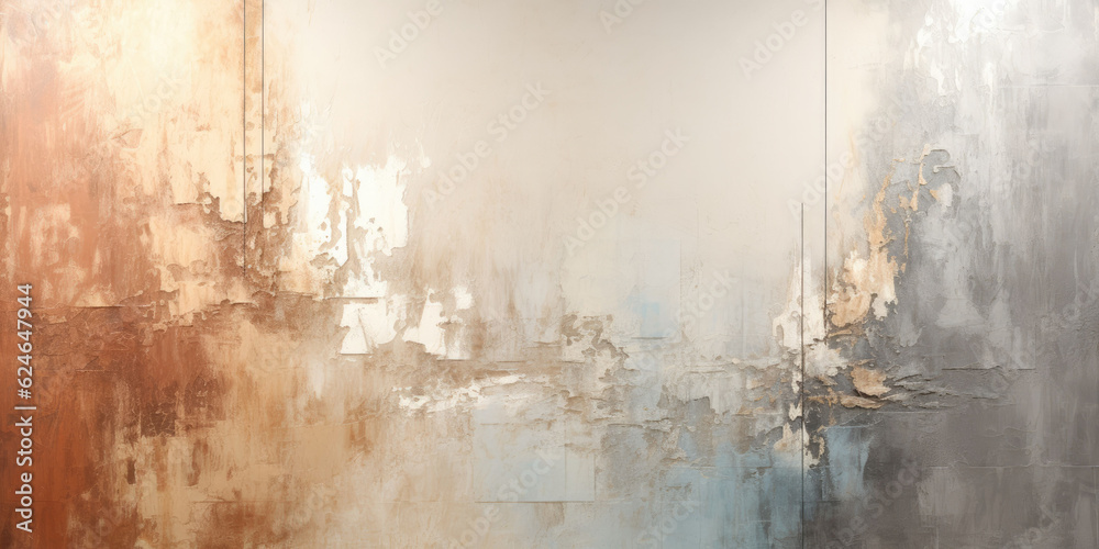 Soft Gradient Background with Subtle Brush Strokes in Earthy Pastel black white grey gold Tone Colors, high resolution