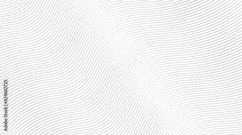 Parallel black wavy lines simple background  vector illustration