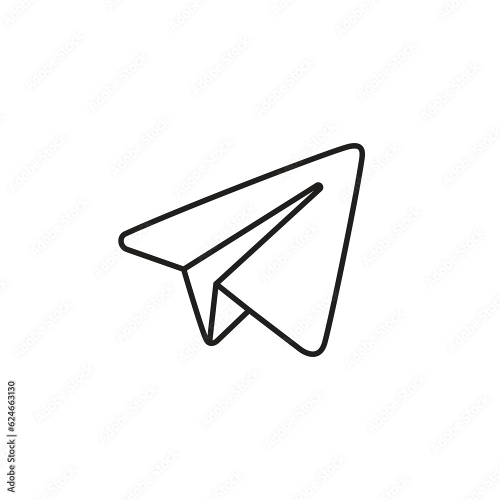  Paper plane icon vector illustration 
