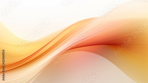 light orange lines on a white background silk. Generative AI