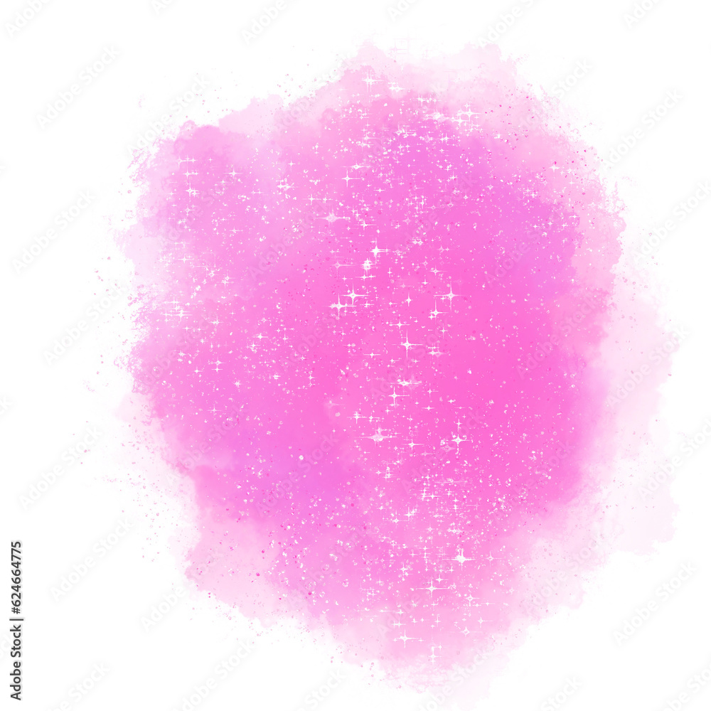 Pink Abstract Watercolor Art Illustration