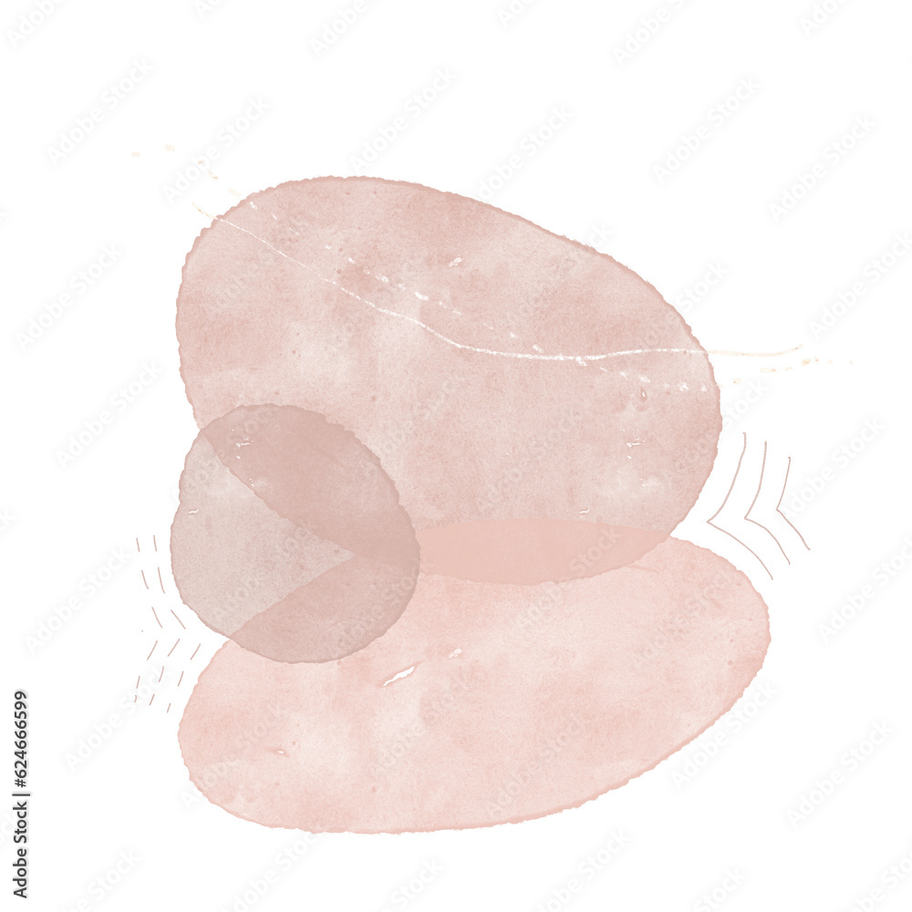 Fototapeta premium Abstract Watercolor Shape Illustration Art.