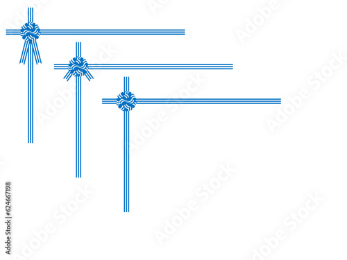 リボン縞027-11花縛十