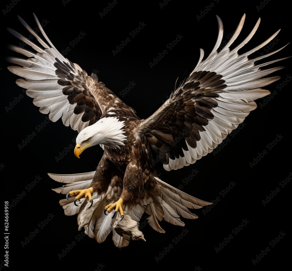 Obraz premium american bald eagle Generative AI