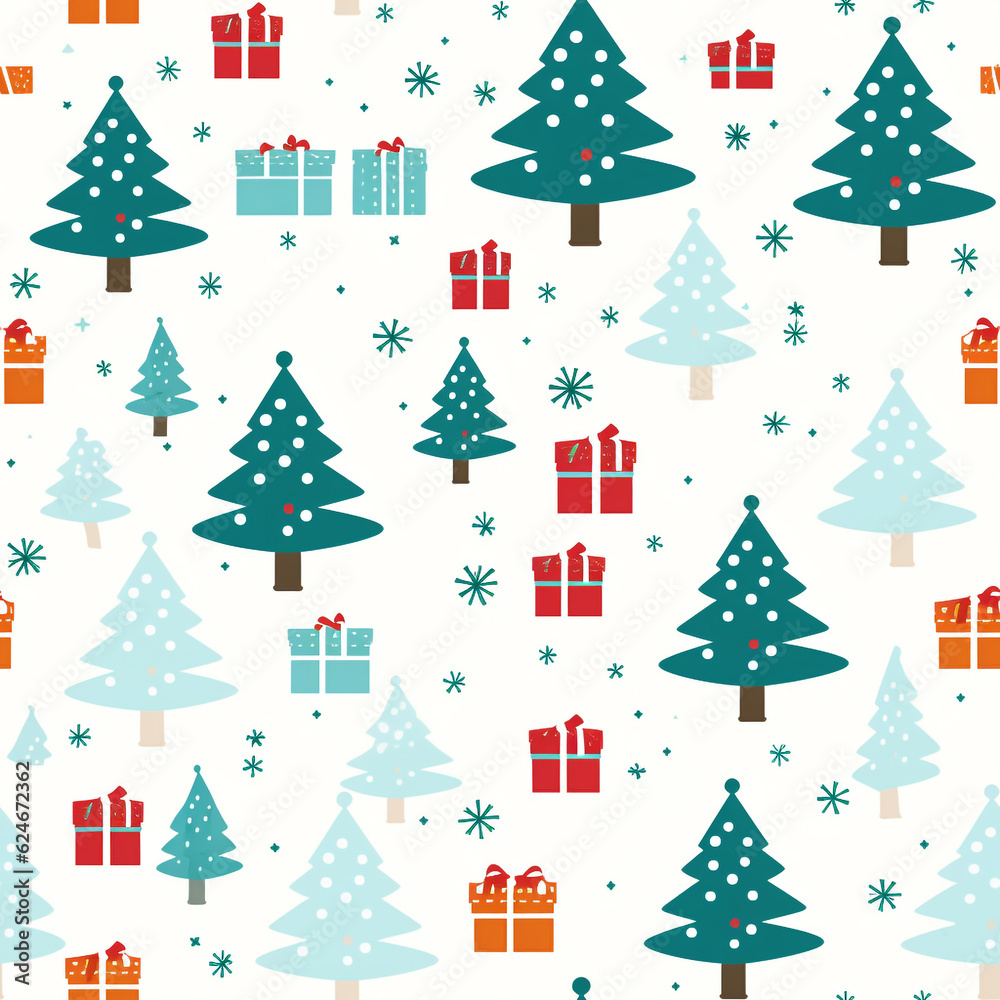 christmas concept pattern seamless. generative ai.