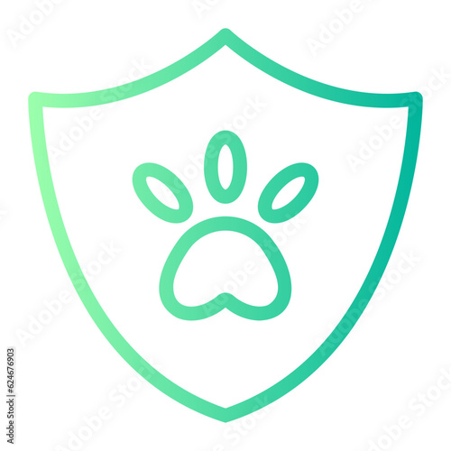 pet insurance gradient icon