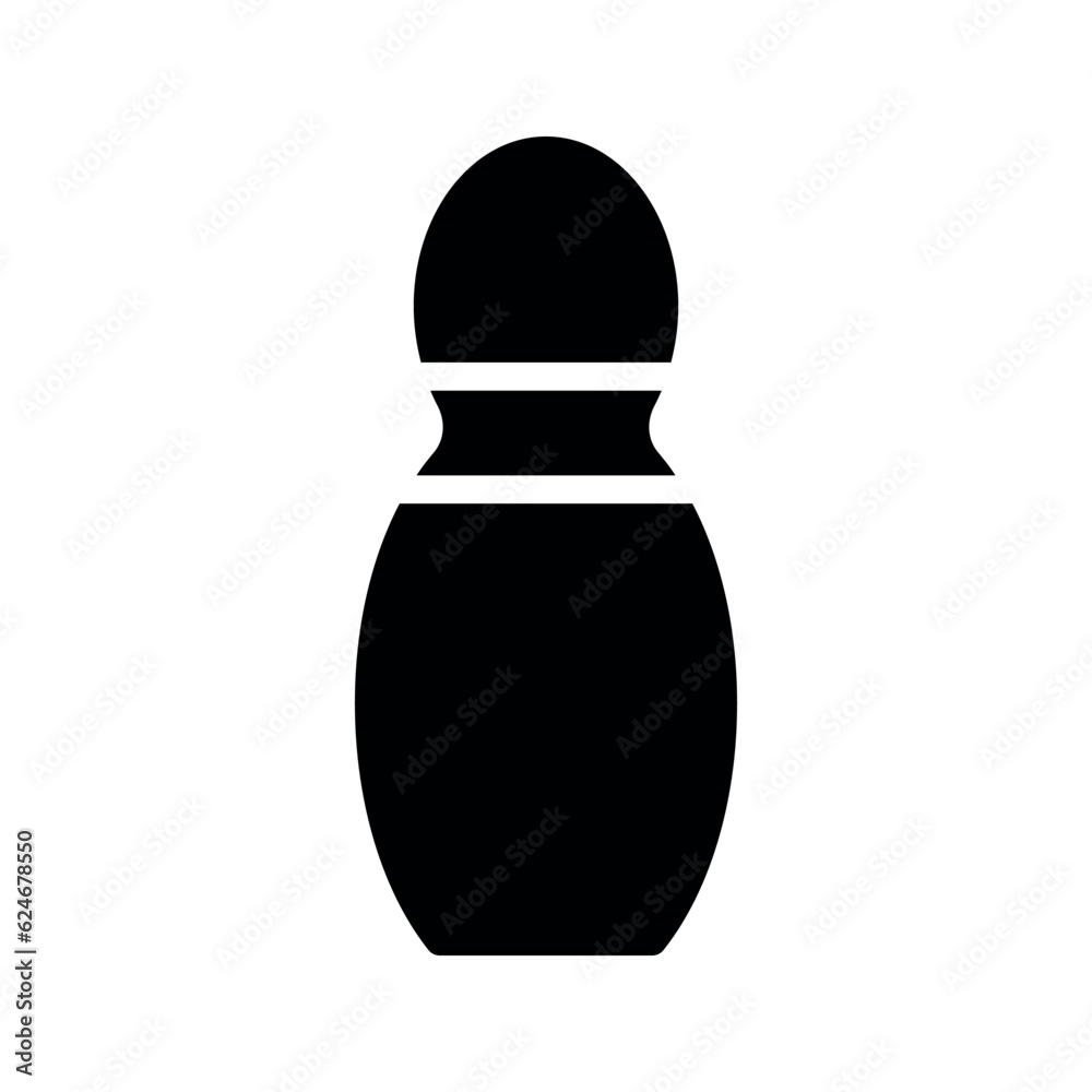 Illustration vector graphic icon of Bowling Pin. Solid Style Icon. Sport Themed Icon. Vector illustration isolated on white background. Perfect for website or application design. Illustration vector graphic icon of Bowling Pin. Solid Style Icon. Sport Themed Icon. Vector illustration isolated on white background. Perfect for website or application design.