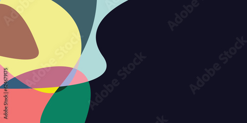 colorful abstract fluid background for a festival in the summer with copy space
