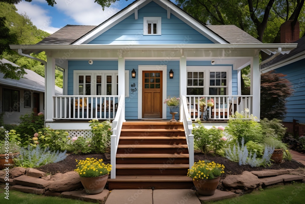 Fototapeta premium House Front Porch, Generative AI 