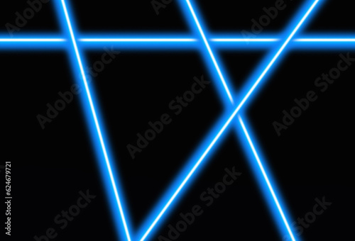abstract blue star