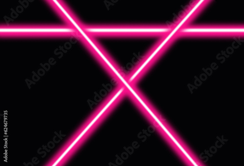 glowing neon star