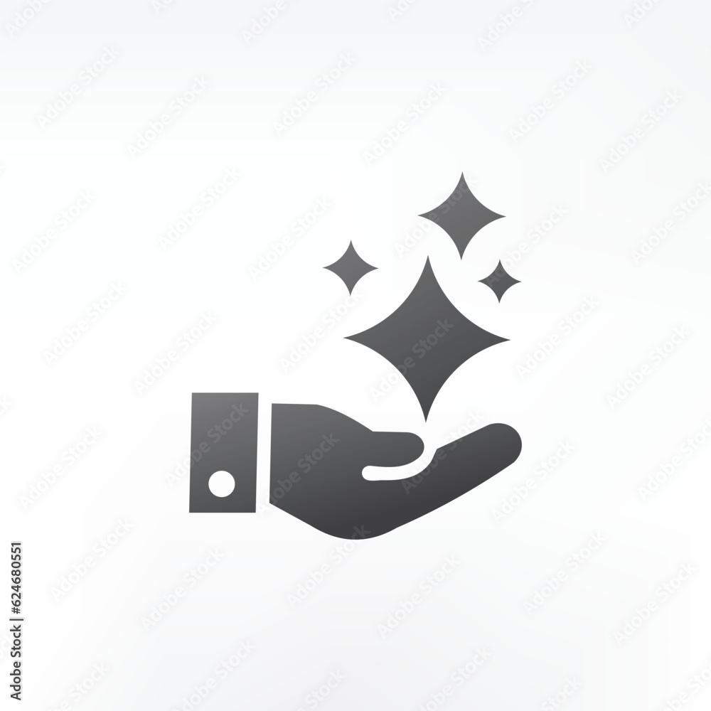 Care of stars sparkles flat design Care of stars sparkles flat design
