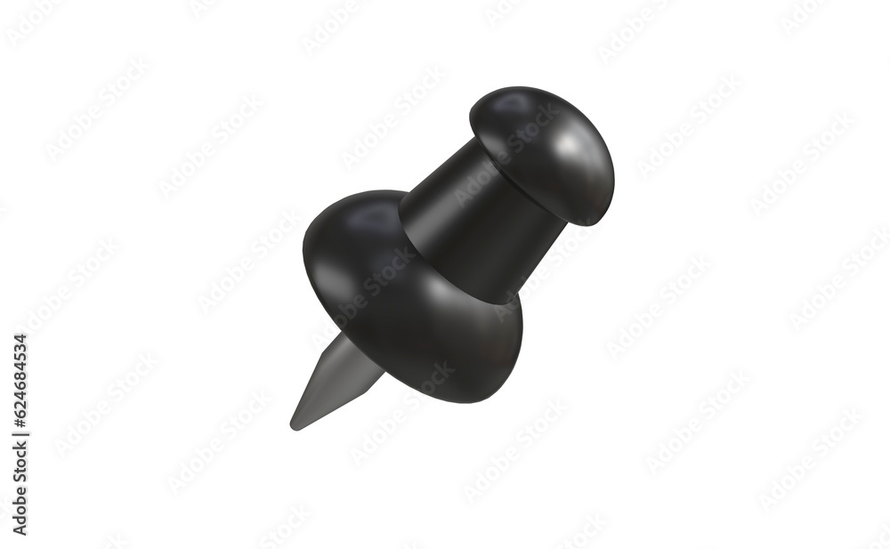 3d black pin on a transparent background. The concept of organizing an announcement, fixing it on the board with a marker sign. The designation of a place or geolocation on the map. 3d rendering 3d black pin on a transparent background. The concept of organizing an announcement, fixing it on the board with a marker sign. The designation of a place or geolocation on the map. 3d rendering