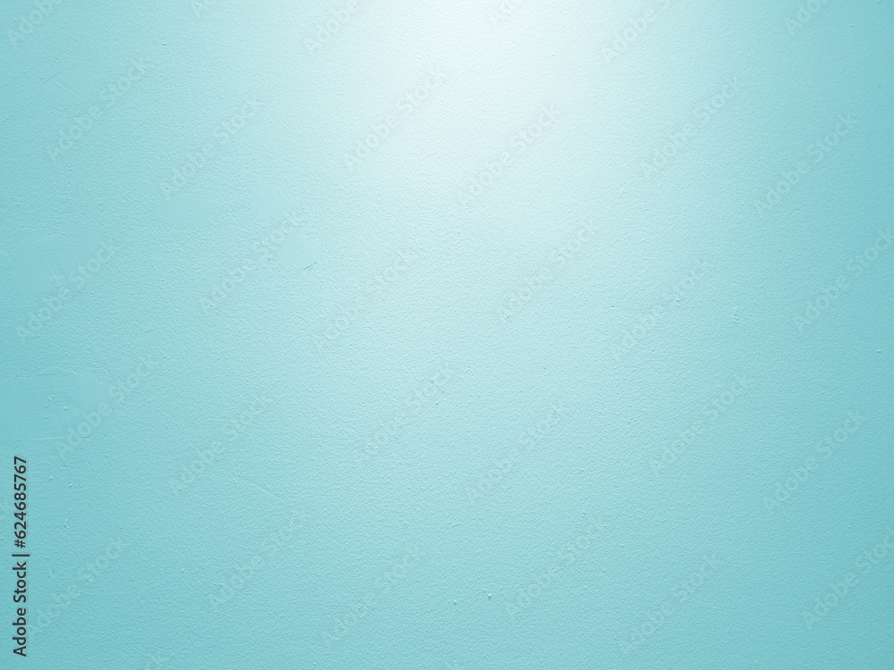 Cyan Blank Gallery Wall with Spotlight from the Top. Cyan Blank Gallery Wall with Spotlight from the Top.