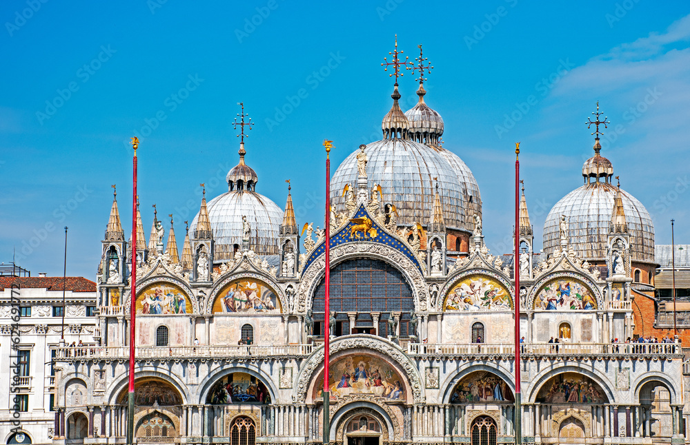 West Facade of St. Mark's Basilica, Venice, Italy