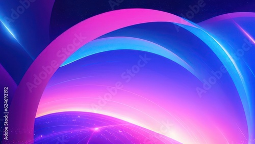 Neon color abstract background or backdrop. Generative AI