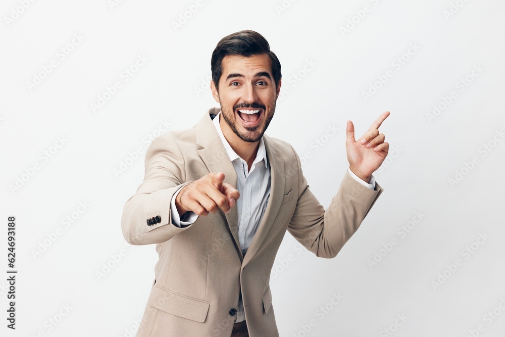 hand man beige businessman shirt arm suit winner business happy victory hand man beige businessman shirt arm suit winner business happy victory
