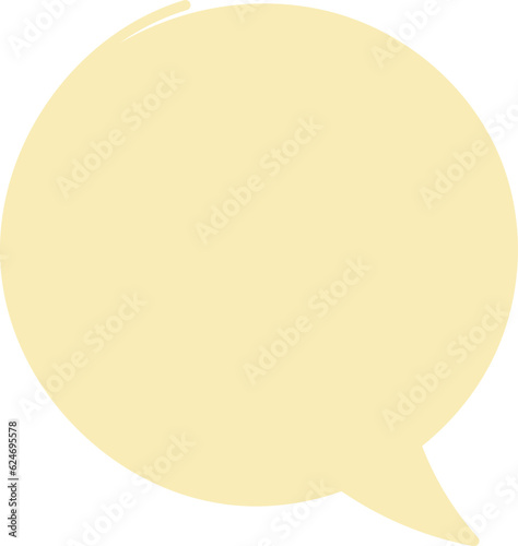Speech bubbles hand drawn sketch vector image. Vector set hand drawn chat bubble.
