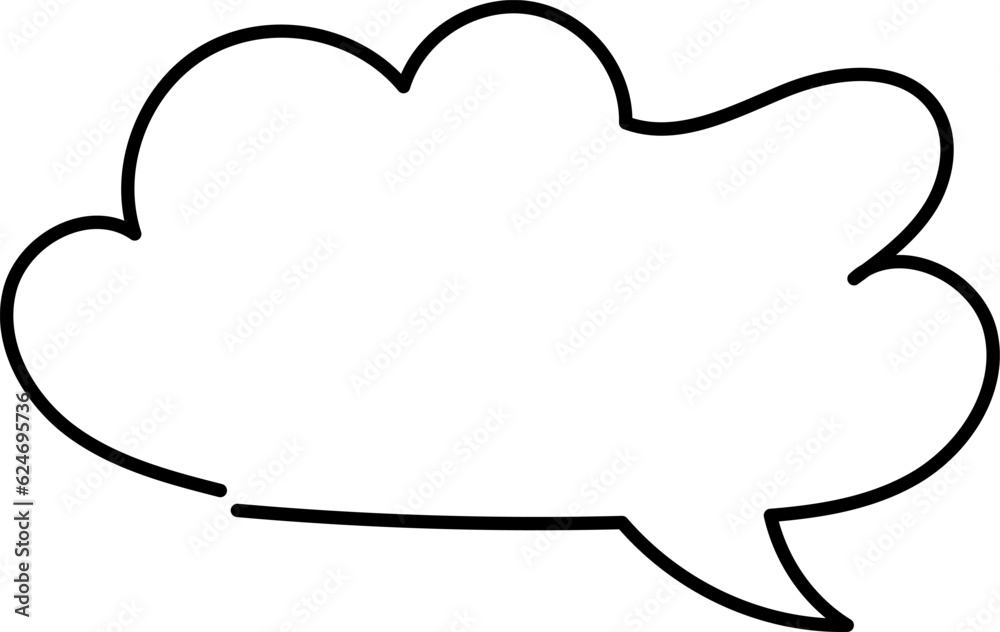 Speech bubbles hand drawn sketch vector image. Vector set hand drawn chat bubble. Speech bubbles hand drawn sketch vector image. Vector set hand drawn chat bubble.
