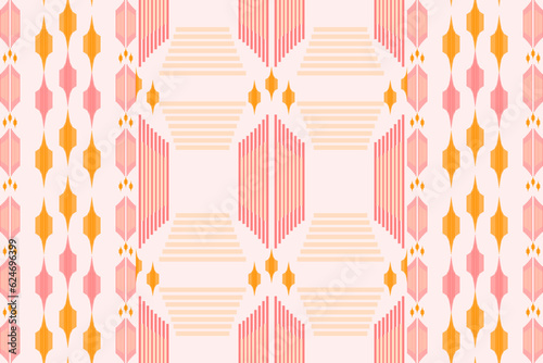 Geometric ethnic oriental pattern ikat pattern traditional tribal African geometric vector ikat pattern. Folk embroidery, Indian, Scandinavian, Gypsy, Mexican, African rug, wallpaper.