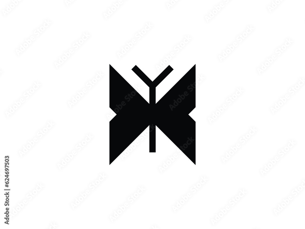 creative geometric butterfly logo design creative geometric butterfly logo design