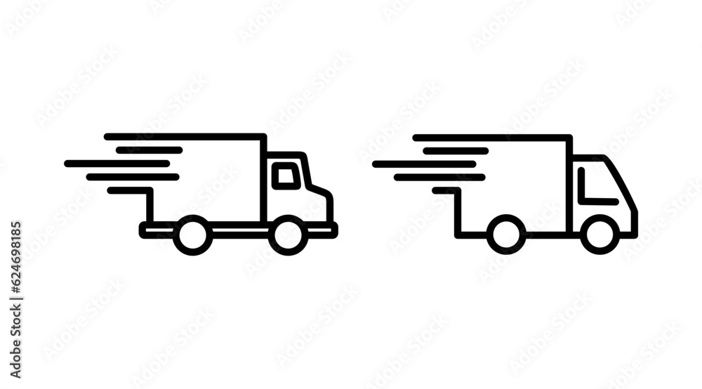 Delivery icon vector. Shipping fast delivery icon Delivery icon vector. Shipping fast delivery icon