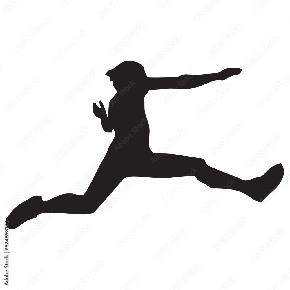 silhouette of person jumping