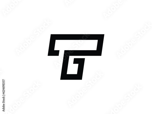 modern letter TG or GT logo design
