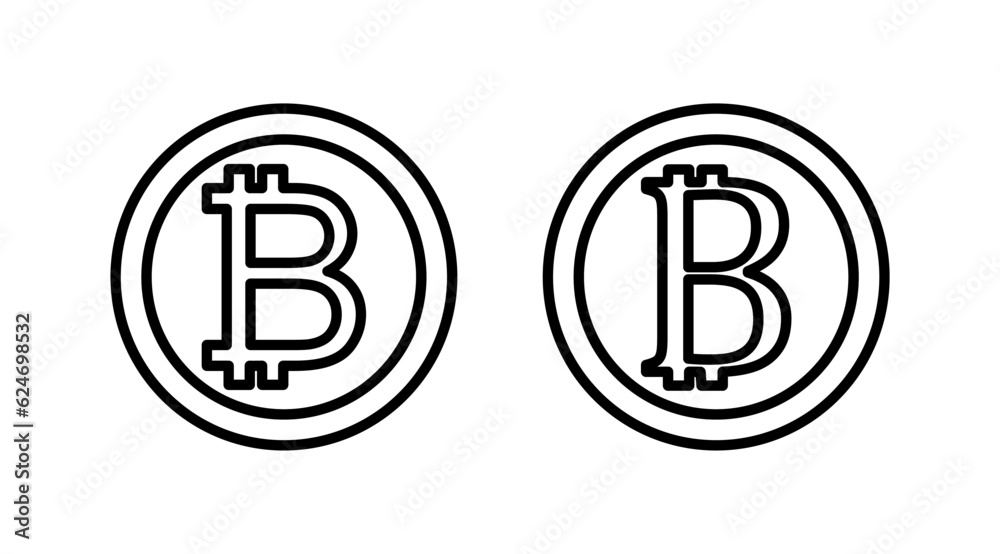 Bitcoin icon vector. payment symbol. Cryptocurrency logo. Bitcoin icon vector. payment symbol. Cryptocurrency logo.