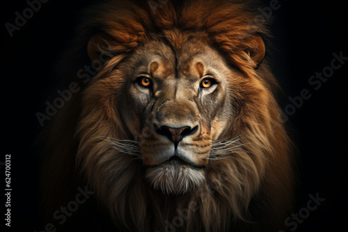 Animal portrait lion