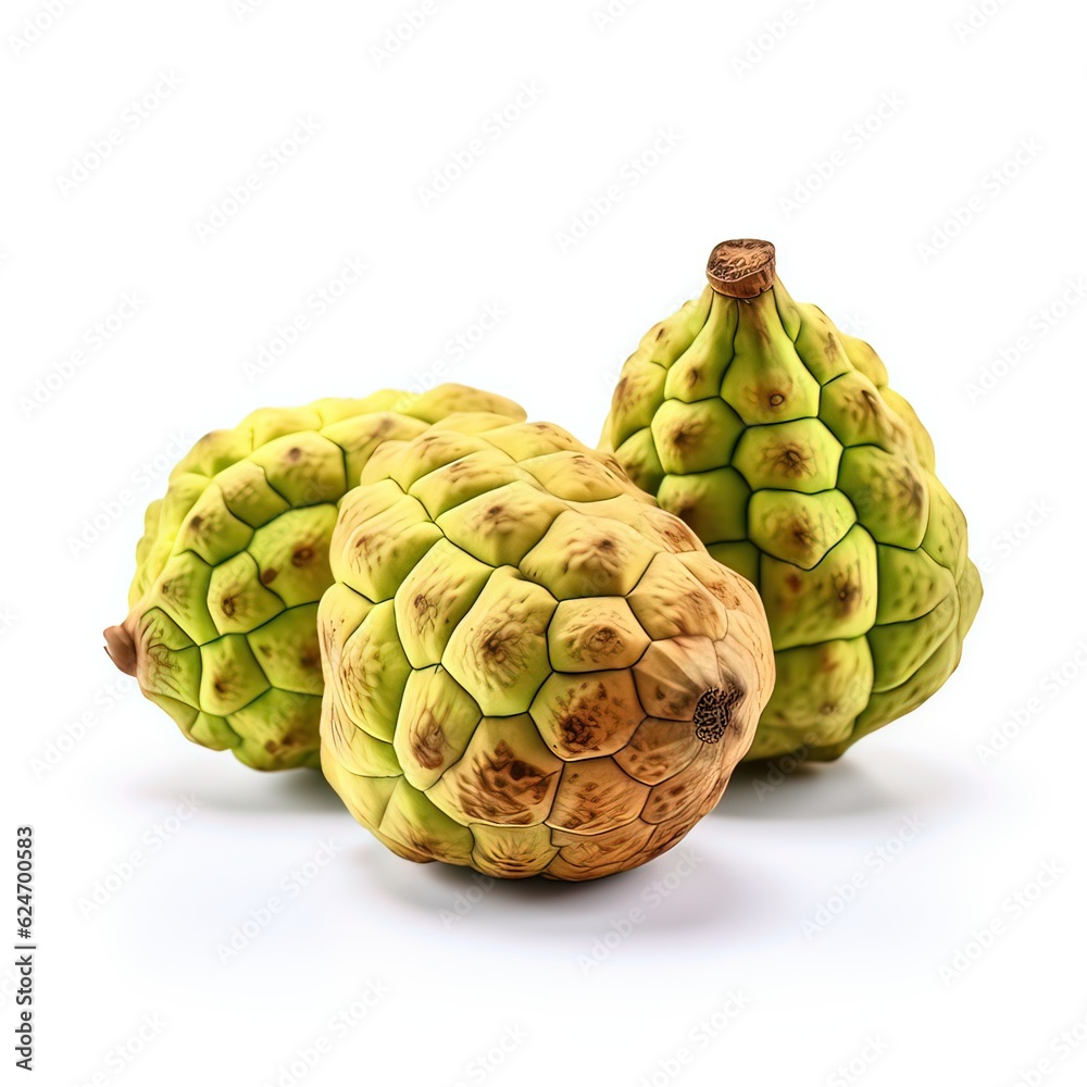 sweetsop isolated on whitebackground sweetsop isolated on whitebackground