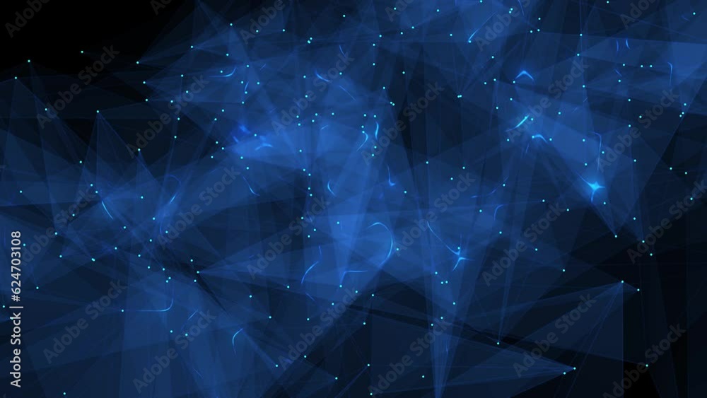Blue dots and geometric shapes Blue dots and geometric shapes