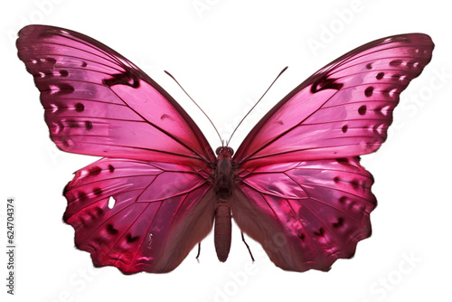 A Butterfly Isolated on a Transparent Background. Generative AI © Haider