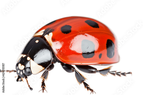 Isolated Ladybug on a Transparent Background. Generative AI © Haider