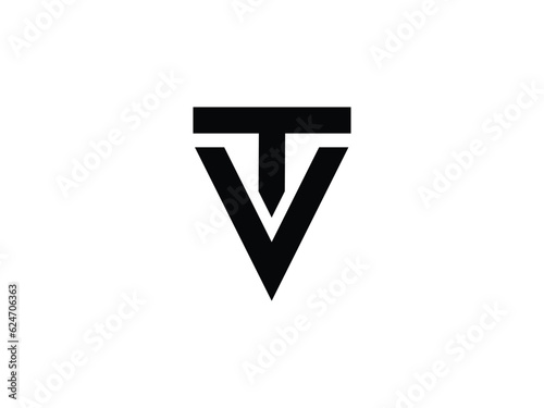 Free Download monogram letter VT or TV logo design - GFXLoad