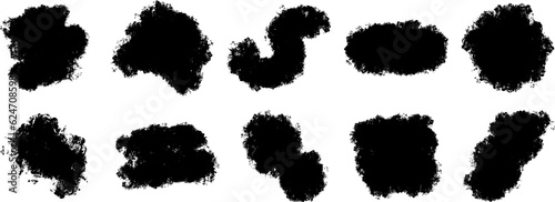 Abstract Brush Ink Element