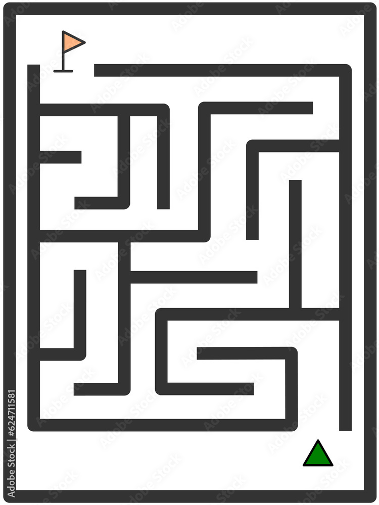 Simple maze template for children practice with low complexity. Can be used for printing book for excersise. Simple maze template for children practice with low complexity. Can be used for printing book for excersise.