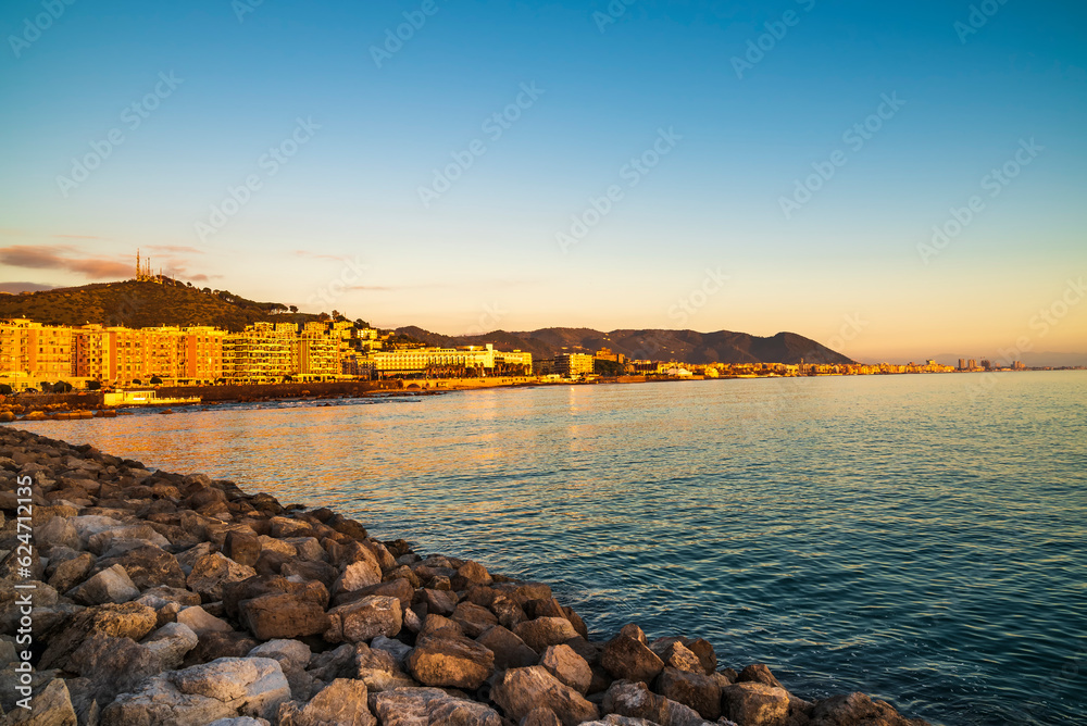 Coastal area along Lungomare Clemente Tafuri in Salerno