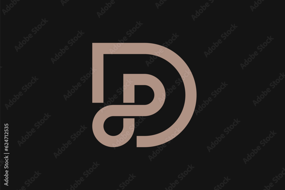 letter D infinity logo design vector letter D infinity logo design vector