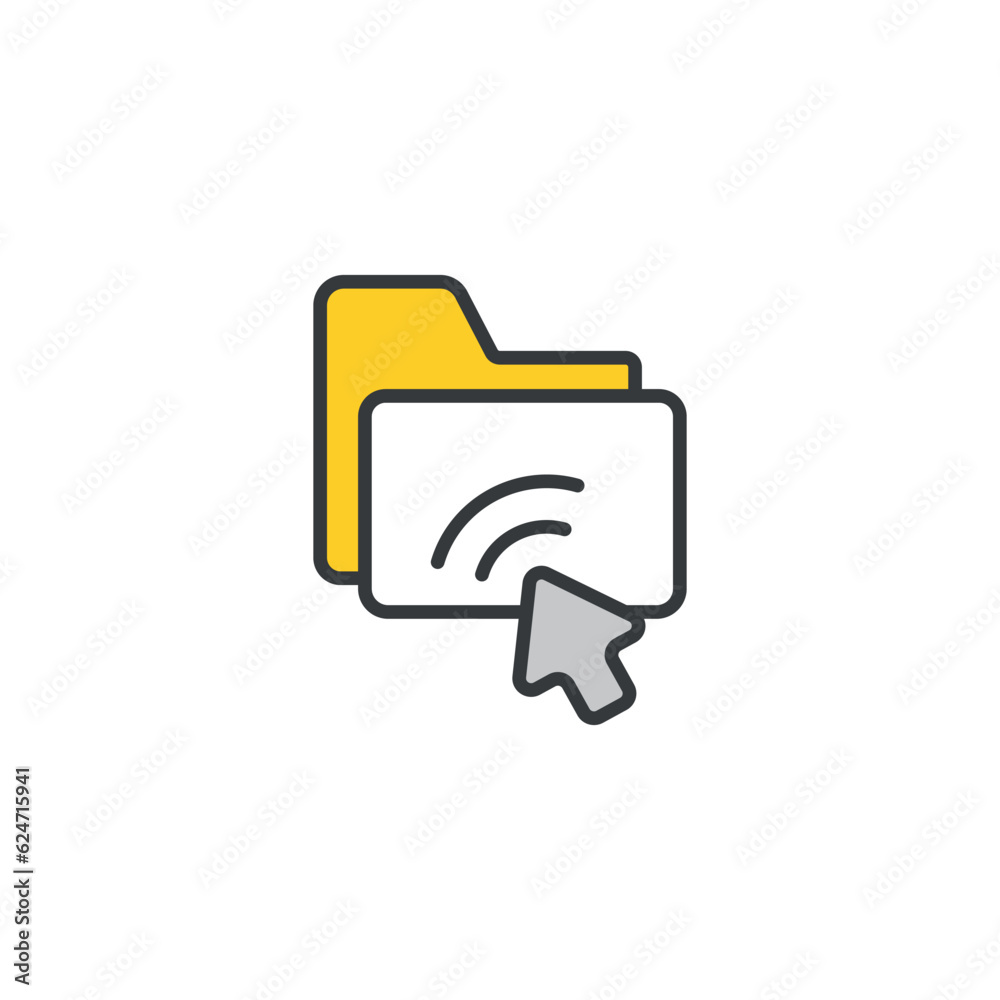 Data Access icon design with white background stock illustration Data Access icon design with white background stock illustration